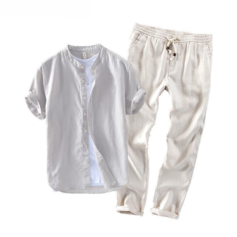Conjunto de Camisa y Camiseta  - Linen Shirt Breathable reseña y precio